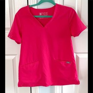 Pink Figs Scrub Top